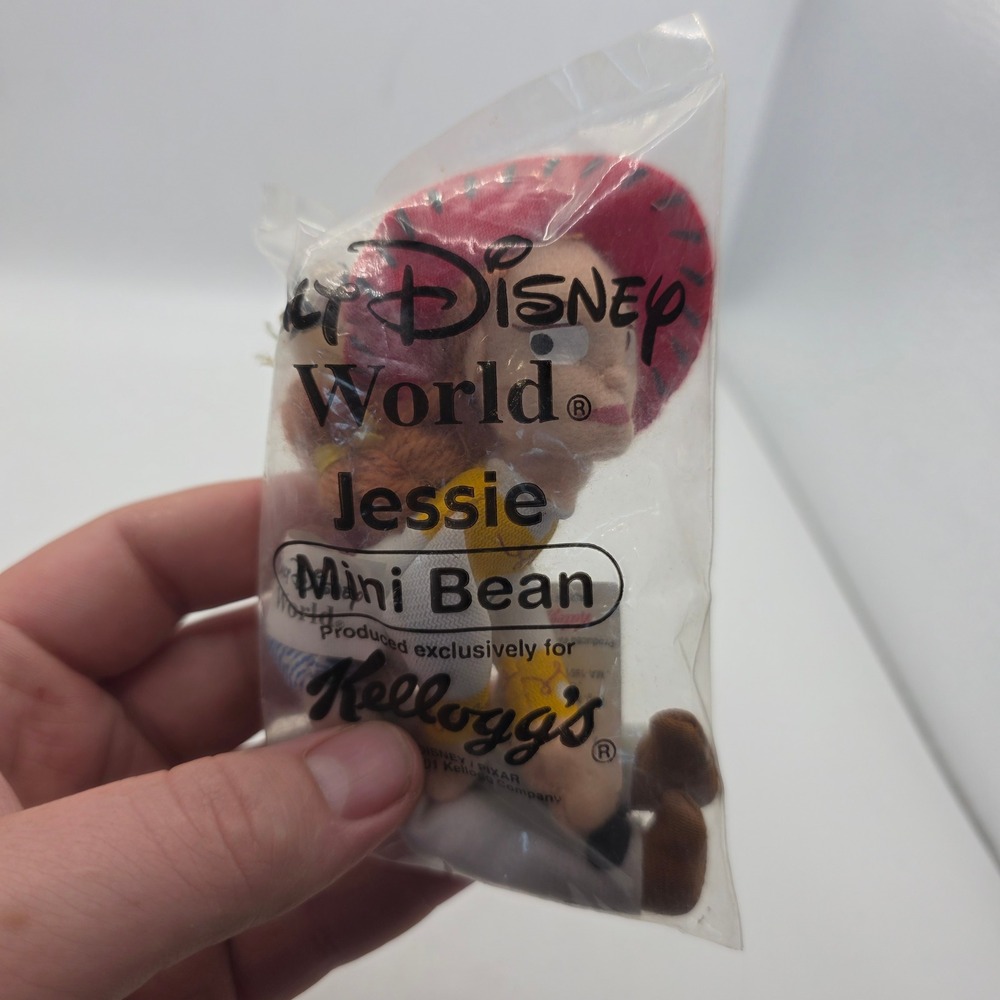 2001 Kellogg's Walt Disney World Toy Story Jessie Mini Bean Plush Sealed